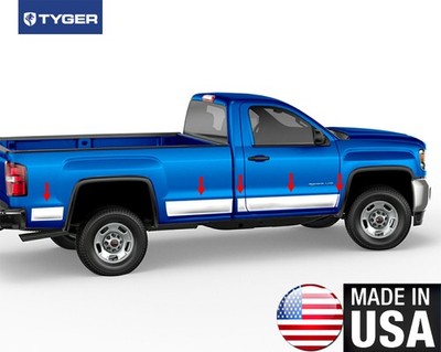 TYGER For 14-2018 Silverado Regular Cab 8' Bed Rocker Panel Trim 5.5'' Wide 10PC