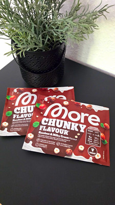 More Chunky Flavour Haselnuss & Milchcreme Aroma Pulver 30 g vegan