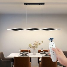Linear LED Pendant Light, 47.2in Modern Dimmable Hanging Kitchen Island Light...