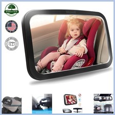 Universal Fit Baby Mirror for Car, 360  Adjustable with Clear Convex Reflection