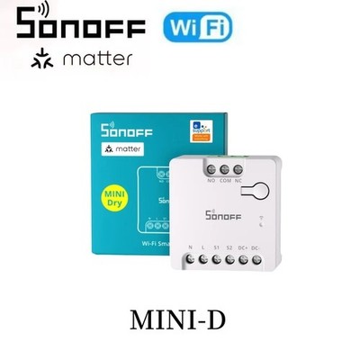 SONOFF MINI-D Matter Smart Switch   WLAN Dry Contact Relais für Schütz- & Torste