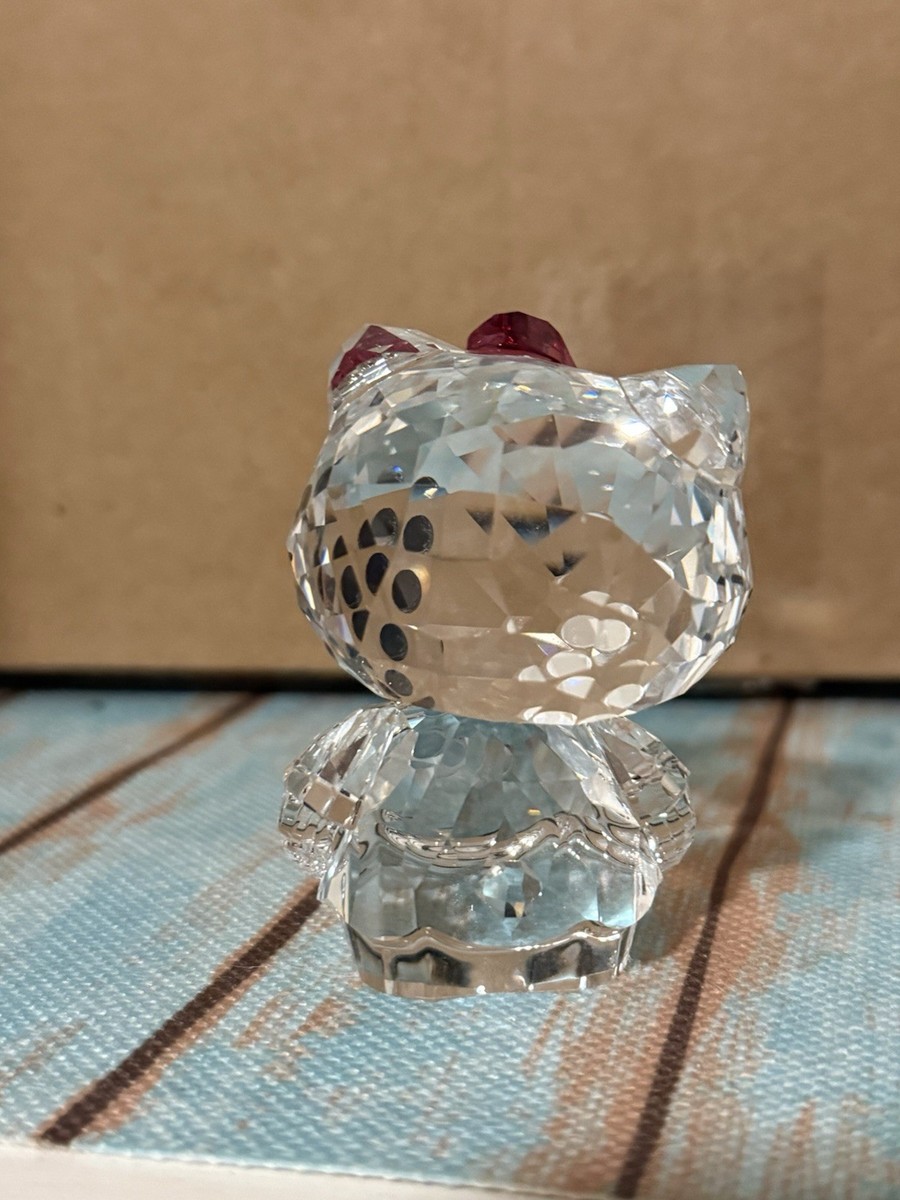 Swarovski Hello Kitty Pink Bow Crystal Figurine Retired No Box | eBay
