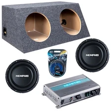 Hatchback Sealed Dual Enclosure w/ SRXS1040 10" Sub, 600W Amplifier & Amp Kit