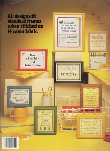 Murphys Law quotes, Crossstitch - Leisure Arts 1984 #339 - Picture 2 of 4