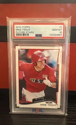 2014 Topps Series 1 Mike Trout Future Stars PSA 10