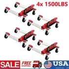4X Hydraulic Wheel Dolly Heavy Duty Positioning Tire Jack Car Lifter 1500Lbs