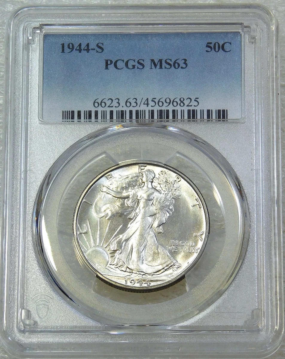 MS 63 Graded 1944 Year Liberty Walking Half Dollars (1916-1947