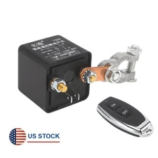12V Car Battery Disconnect Cut Off Isolator Master Switch w/ 1Pcs Remote Control