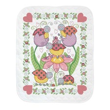 Herrschners® Lovely Ladybugs Baby Quilt Stamped Cross-Stitch