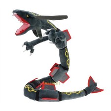 Anime Black Shiny Rayquaza 30" Plush Toy Dragon Stuffed Animal Soft Doll Gift/-