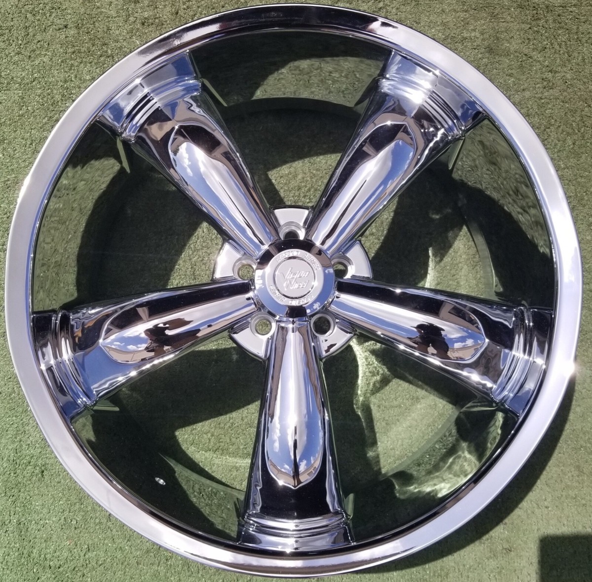 New Vision LEGEND 5 Chrome Wheel Rim 142 5x114.3 22 x 9.5
