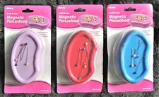 Magnetic Pin Cushion Allary #338 Choose Lilac Red or Blue 4.5"x2.5"  Pincushion 