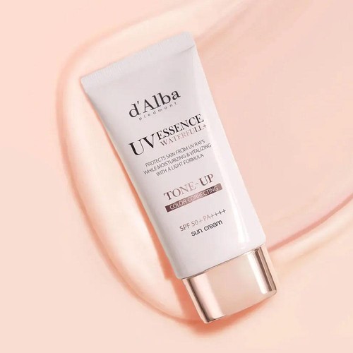 D’ALBA Waterfull Pink Tone Up Sunscreen 50ml SPF 50+ PA+++ FREE SHIPPING - Picture 8 of 14