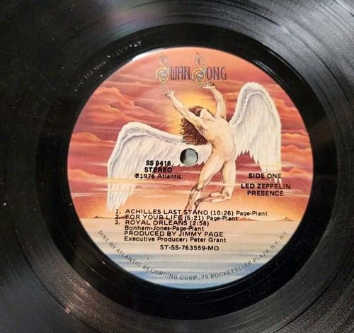 * RARE * Label Error Led Zeppelin - Presence LP 1976 SS 8416 (VG) Side 1 Both - Foto 6 di 6