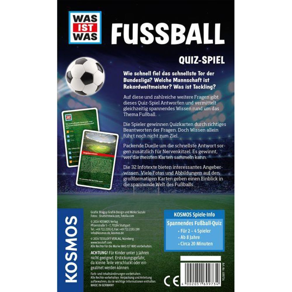 Thumbnail - Kosmos 699734 - Was Ist Was - Fußball -quiz Kinder Spielzeug Ab 8