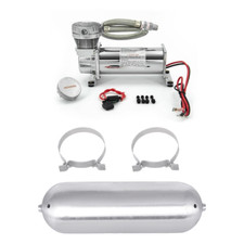 200 Psi Air Compressor 12v Kits With 14 Npt Air Tank 5 Ports Seamless Aluminum