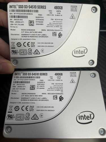 New Intel D3-S4510 480GB SSDSC2KB480G801 SATA 3.0 6Gb/s 2.5-inch Enterprise SSD - 第 3/4 張圖片