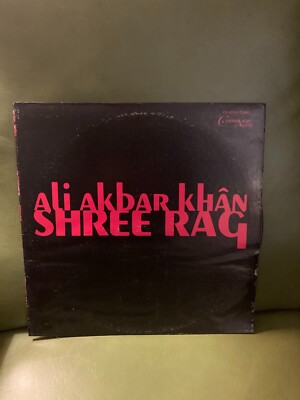 Ali Akbar Khan -Shree Rag LP Vinyl 1969 Connoisseur Records Rare Indian VG+