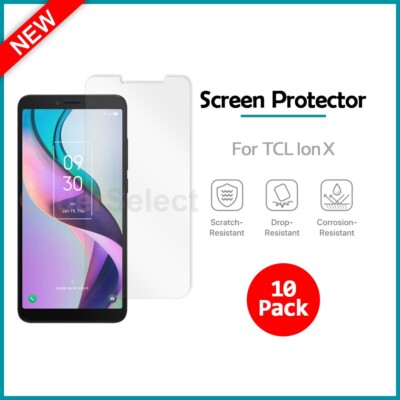 10-Pack LCD Ultra Clear HD Screen Shield Protector for Android Phone TCL Ion X