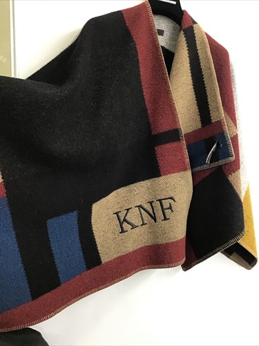 Burberry Plaid Wool /cashmere Cape With Initials 131mm X 128” - 第 6/11 張圖片
