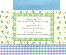 Best Friend Friends Great Friendship Blue Flowers Dayspring Greeting Card
