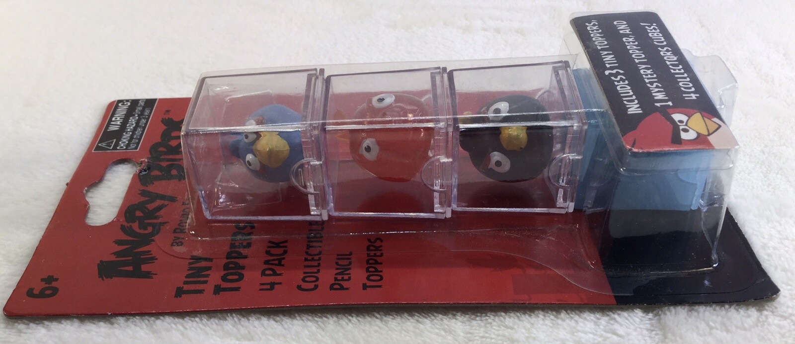 Angry Birds Tiny Toppers 4 Pack Collectible Pencil Toppers Mystery Cube - Picture 3 of 6