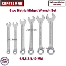 Craftsman 6 pc Metric Mini Ignition Midget Wrench Set