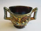 Lovely Antique Northwood Purple Acorn Burrs Spooner Handled Vase