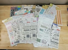 Various Brands STENCILS-TRANSFERS-RUB ONS Cardmaking-Scrapbook-Crafts YOU CHOOSE