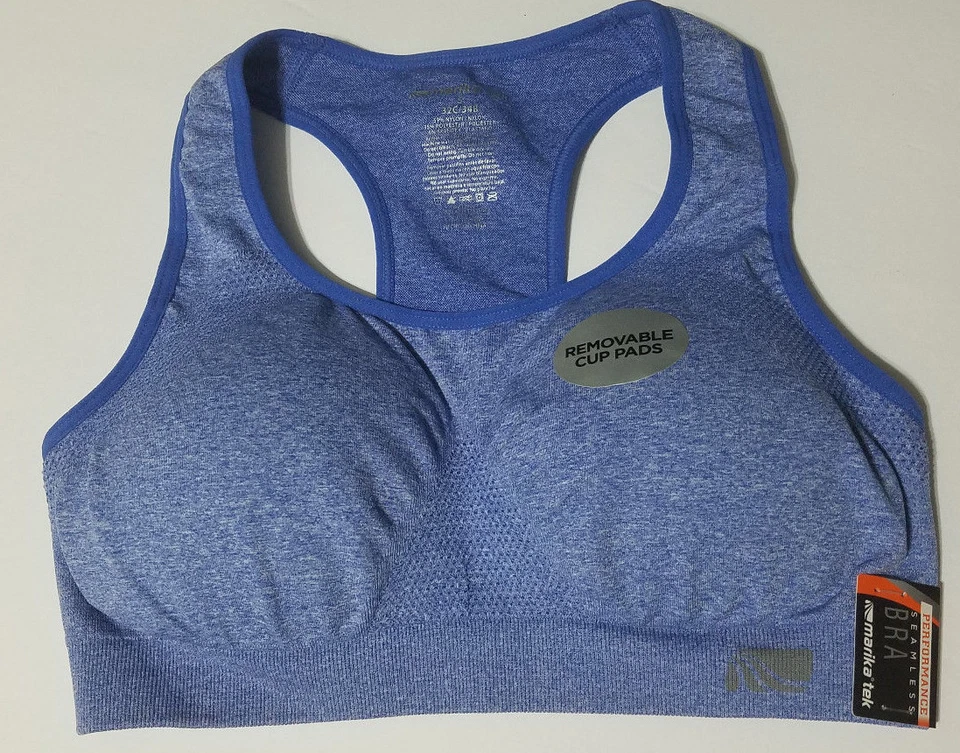 Nuevo sujetador deportivo MARIKA Tek Performance sin costuras almohadillas de copa extraíbles rosa S para mujer Foto 4 de 4