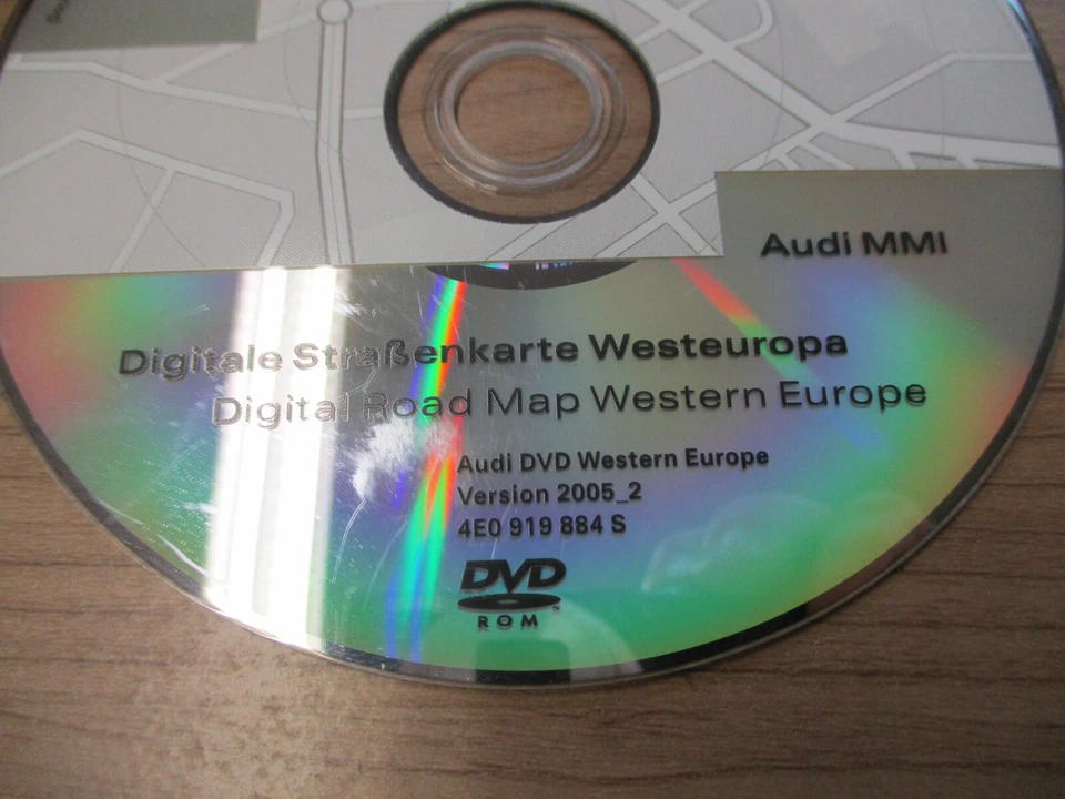 Navi Navigation DVD Karte Europe Deutschland 2005 AUDI A6 4F A8 4E 4E0919884S - Bild 3 von 4