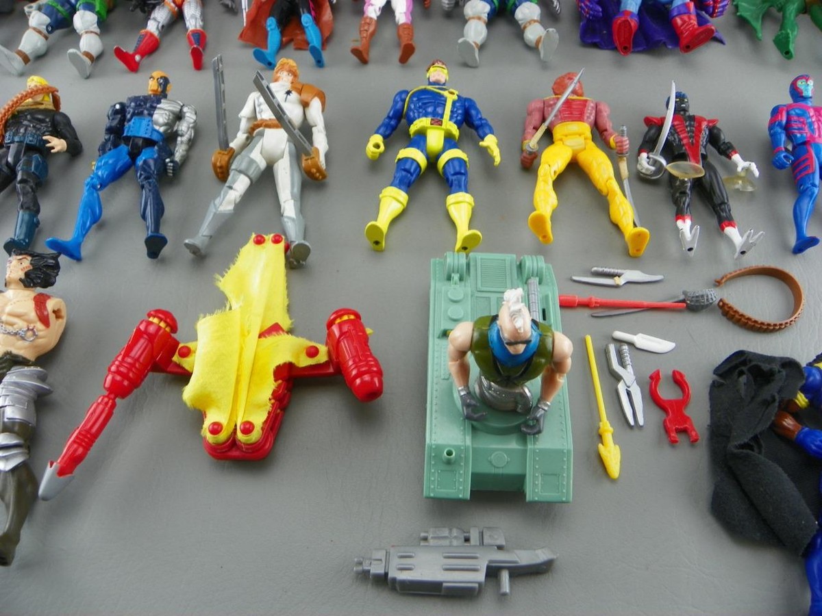 Vintage 1990s Toy Biz Marvel Uncanny X-Men Gambit Spider-Man