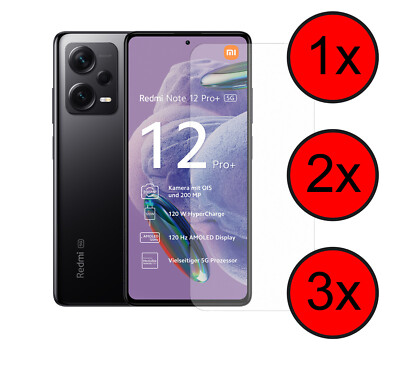 Schutzfolie Displayschutz-Glas 9H Xiaomi Redmi Note 12S 12 11S 11E 11 Pro+ 5G