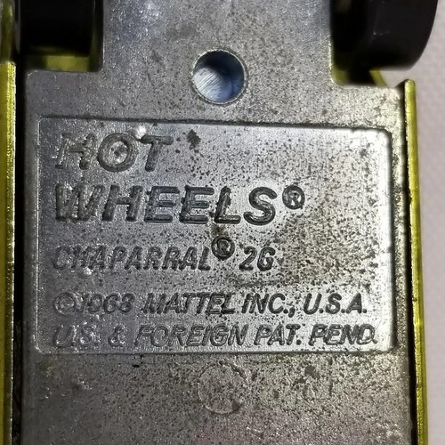 1968 Hot Wheels Redlines Chaparral 2G, Yellow, Early U.S. Excellent Condition - Picture 8 of 10