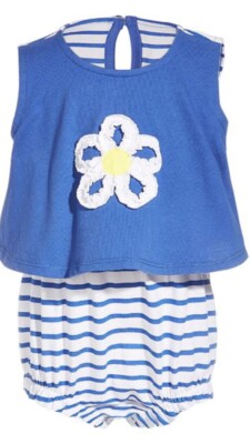 First Impression Baby Girls Daisy Stripe Cotton Sunsuit OnePiece Outfit 18Months