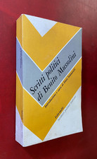 SCRITTI POLITICI DI BENITO MUSSOLINI Ed Feltrinelli (1° Ed 1979 Libro Santarelli