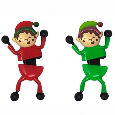 2 x Elf Window Tumblers Crawlers Christmas Stocking Filler Gift Boys Girls Kids