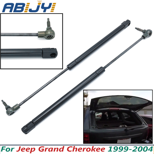 PAIR Rear Window Glass Lift Supports Struts Shocks For Jeep Grand