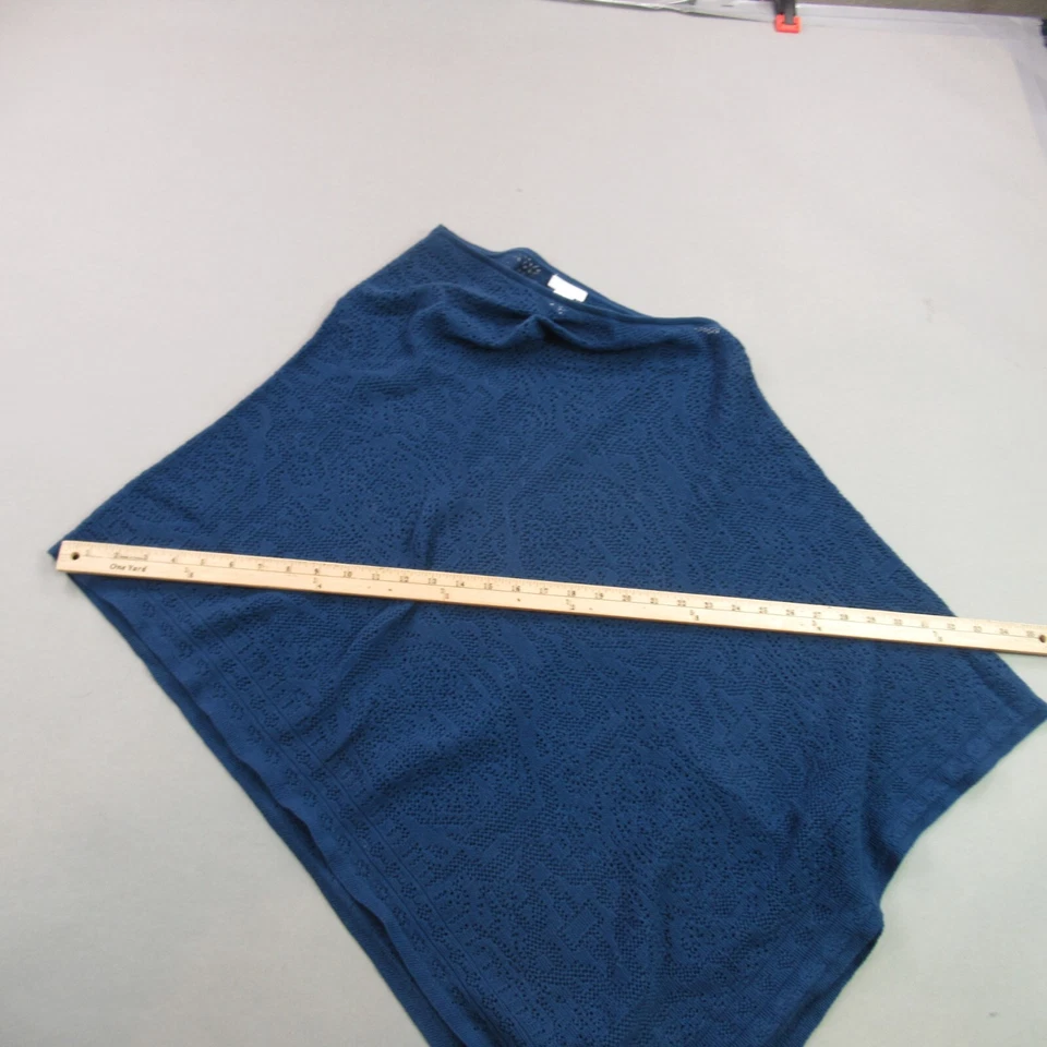 Suéter J Jill Mujer Talla Única Cuello Redondo Pullover Tejido Azul Ligero Foto 4 de 4