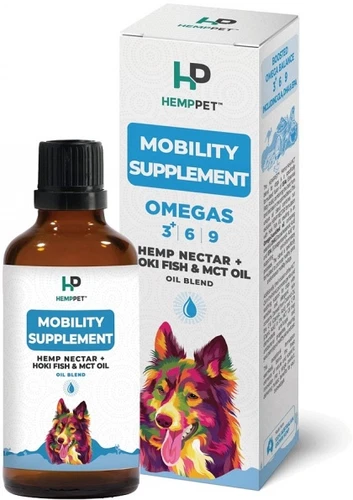 HEMP PET Hemp Oil Blend with Hoki Fish & MCT Oil Feed Supplement for Dogs 100ml