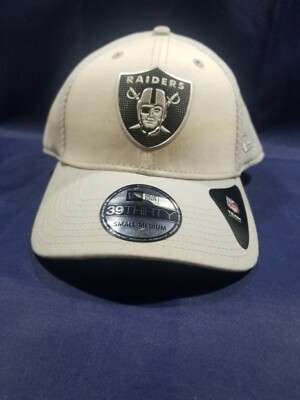 New Era NFL Raiders Hat White Men's Mesh Small Medium (0053)