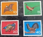 A15 GERMANY (Deutsche Bundespost) 4 game birds SG: 1384 - 1387 MNH Nice lot
