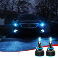 H11 60W LED Headlight Low Beam Bulbs Super Bright 8000K Ice Blue Conversion Kit