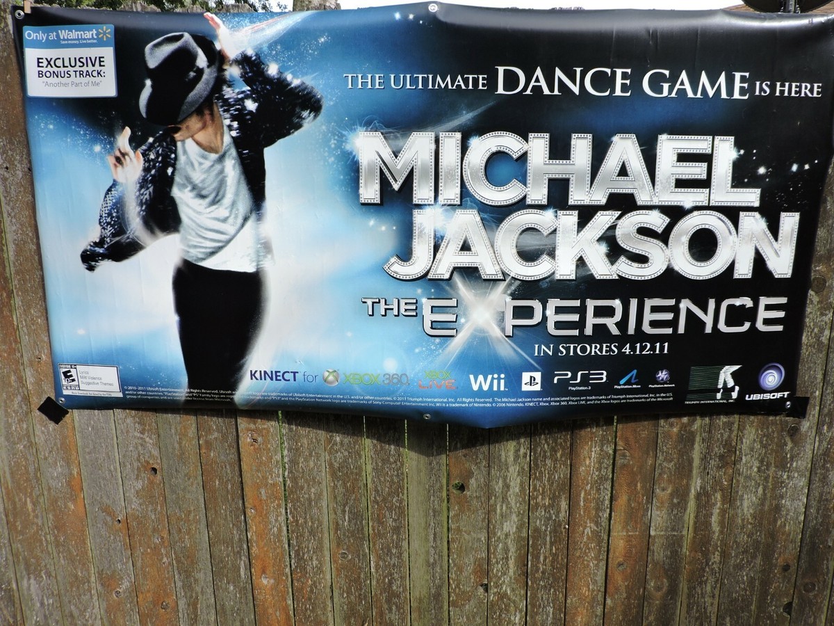 Michael Jackson The Experience Huge Vinyl Game Poster 6' x 3' 2