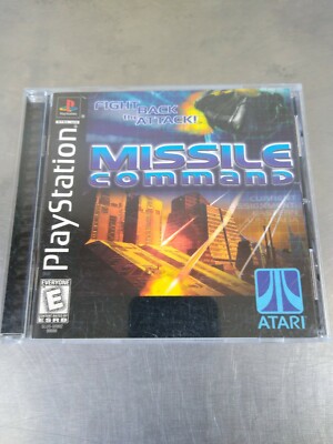 Missile Command (Sony PlayStation 1, 1999) - PS1 Complete w/ Manual 
