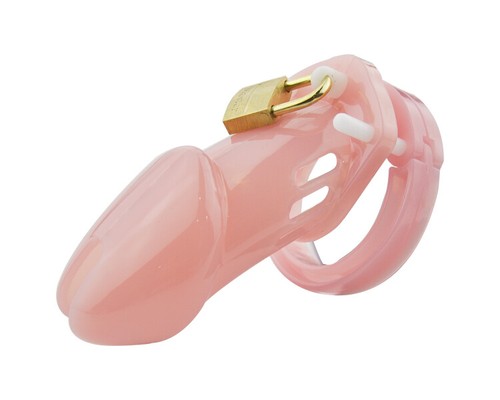 Männer Keuschheitskäfig Peniskäfig 5-Ringen Mit Schloss Kunststoff Cage Männlich - Bild 14 von 19