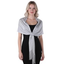Silver Shawl for Formal Dress, Silver Sequin Shawl for Women Dressy, Sparkling