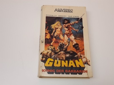 Gunan König der Barbaren 1982 Uncut VHS German PAL Video Hartbox Franco Prosperi