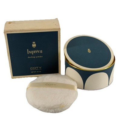 IMPREVU BY COTY 8 OZ VINTAGE DUSTING POWDER (NEW WITH BOX) Ships Free