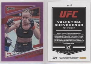 2022 Donruss UFC Purple Flood Valentina Shevchenko #40